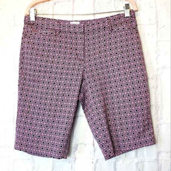 LAUNDRY BY SHELLI SEGAL Patterned Bermuda Shorts - Picture 1 of 6